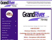 Tablet Screenshot of grandrivermoving.com
